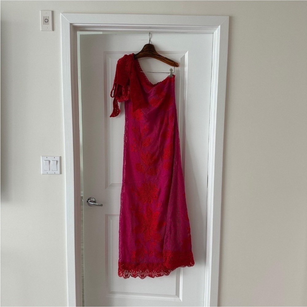 Farm Rio Guipuire Bicolor Maxi Dress - Picture 4 of 13